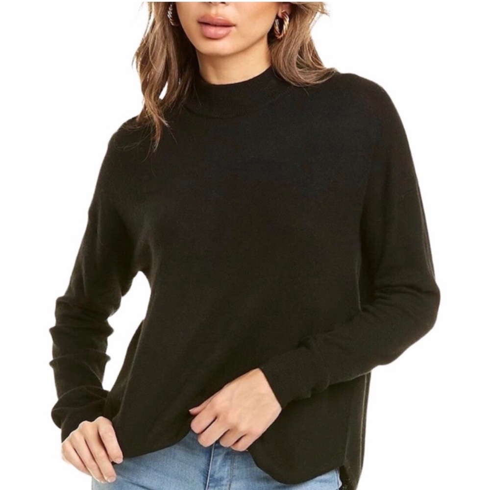 Madewell Black Ashbury Mockneck Sweater